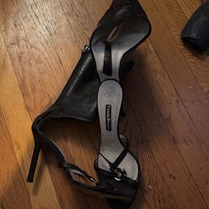 Cesare Paciotti Black Strappy Heels